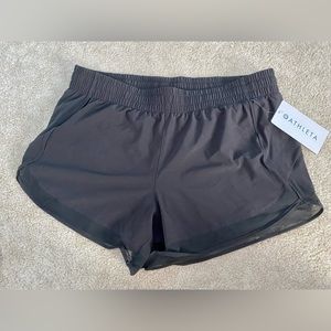 NWT Athleta Mesh Racer Run 4” Shorts